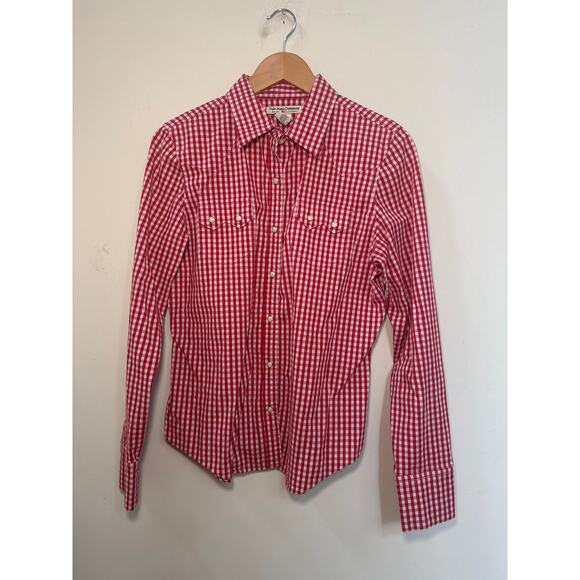 Polo Jeans Co. by Ralph Lauren Tops - 90s Polo Jeans Company Ralph Lauren Red And White Checked Western Rodeo Shirt